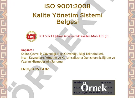 Bilgi Güvenliği Yönetim Belgesi